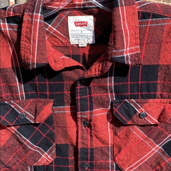 Levi’s Plaid Button-Down Flannel, M - Picture 3 of 7